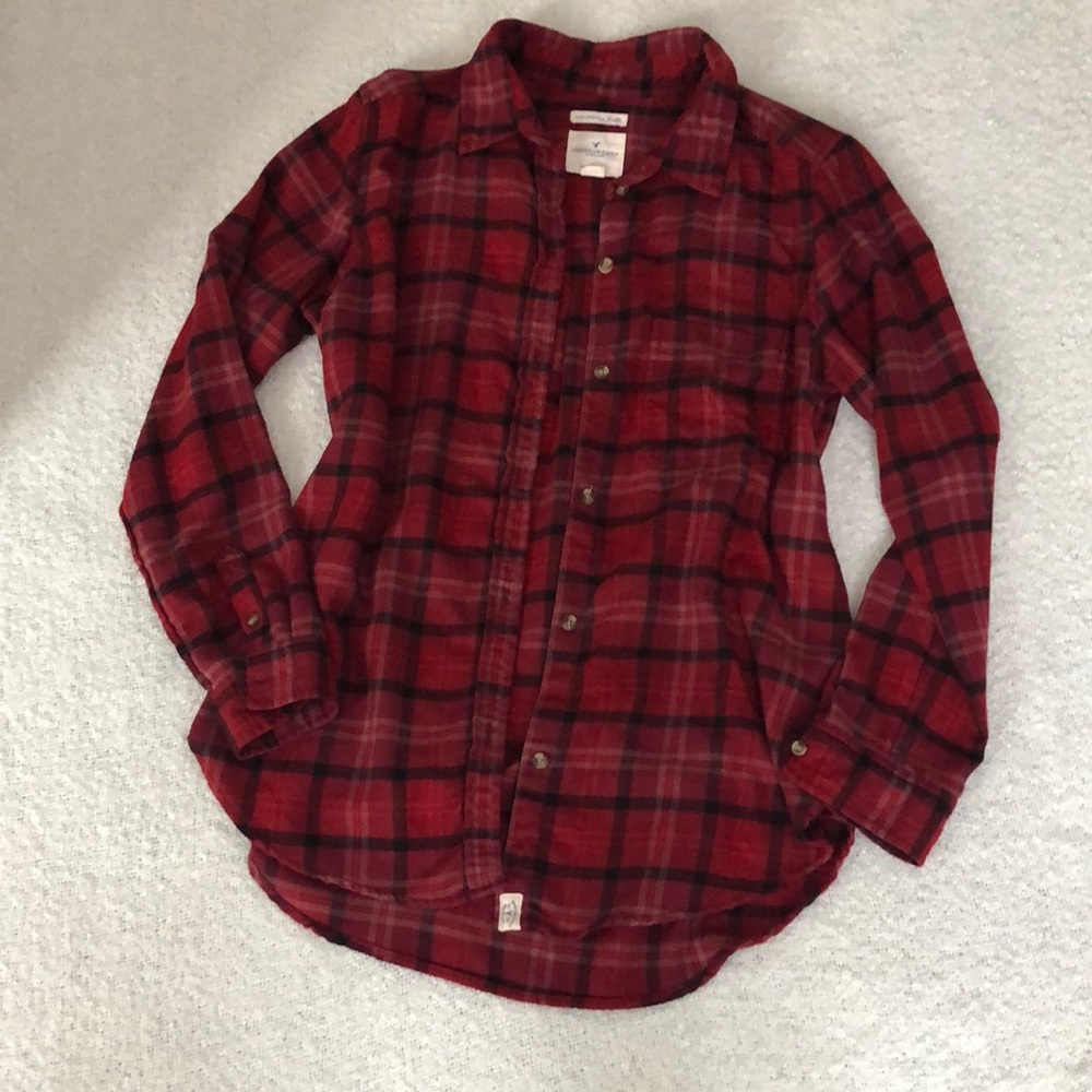 Amazingly soft American Eagle boyfriend flannel Size M